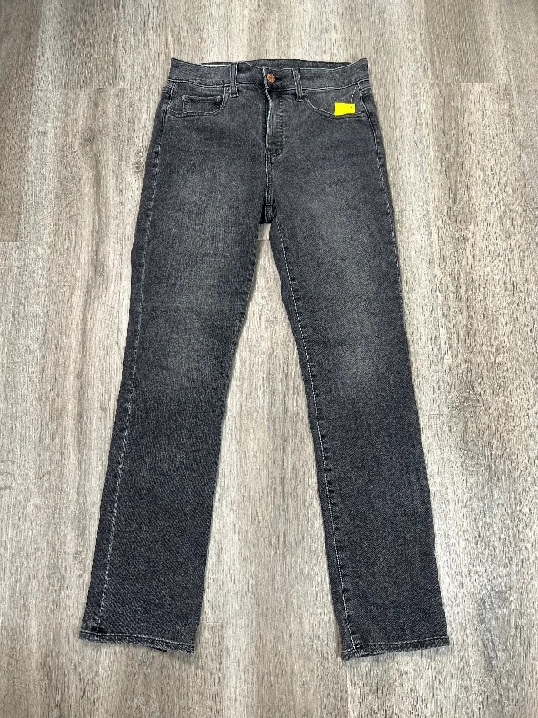 Jeans Straight By Gap In Black Denim, Size: 4 Cool Women's Skate