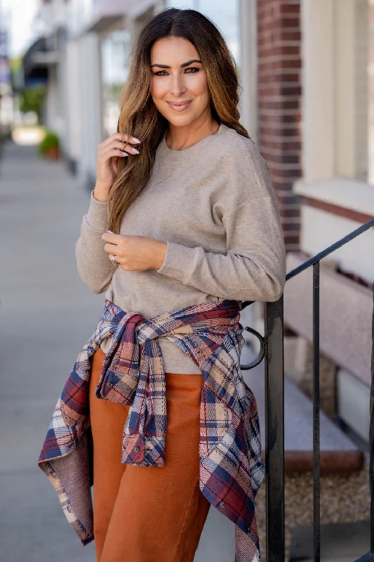 Heathered Long Sleeve Tee performance