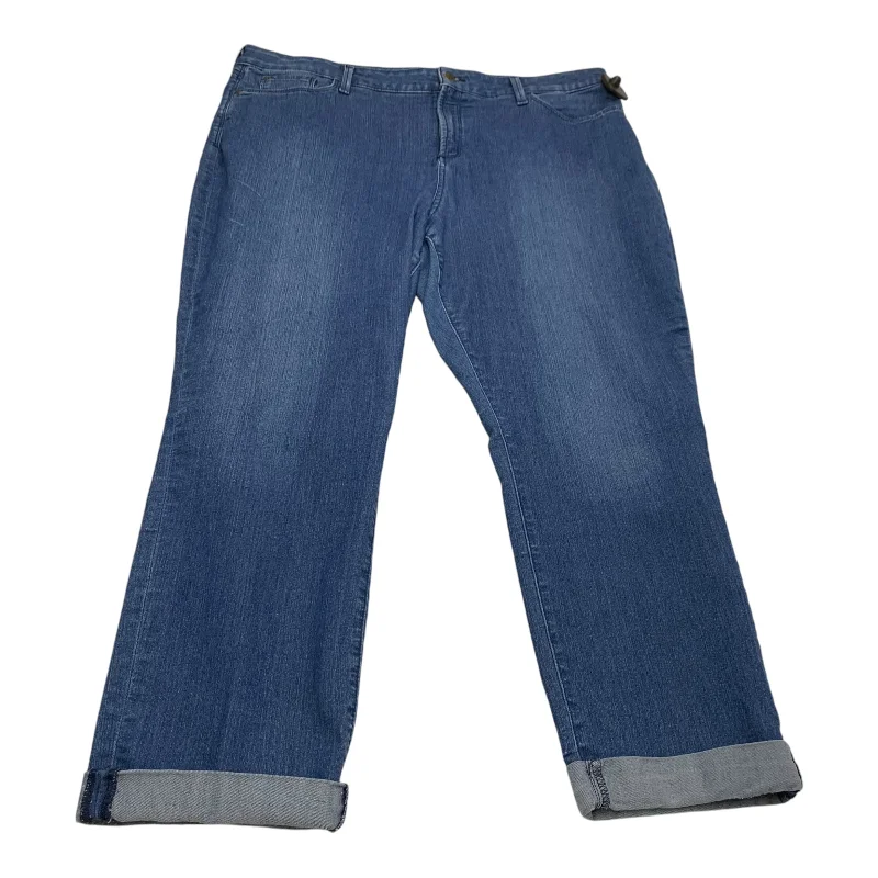 Jeans Boyfriend By NYDJ In Blue Denim, Size: 18 Sophisticated Women's 