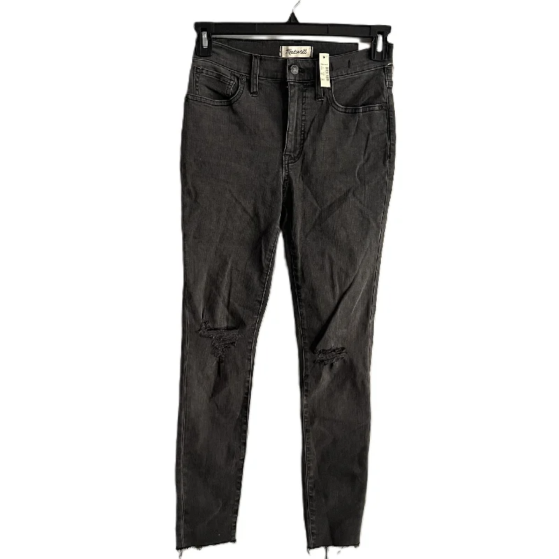Jeans Skinny By Madewell In Grey Denim, Size: 4 Feminine Women's Style 
