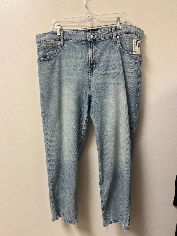 Jeans Boyfriend By Gap In Blue Denim, Size: 18 Edgy Women's Punk