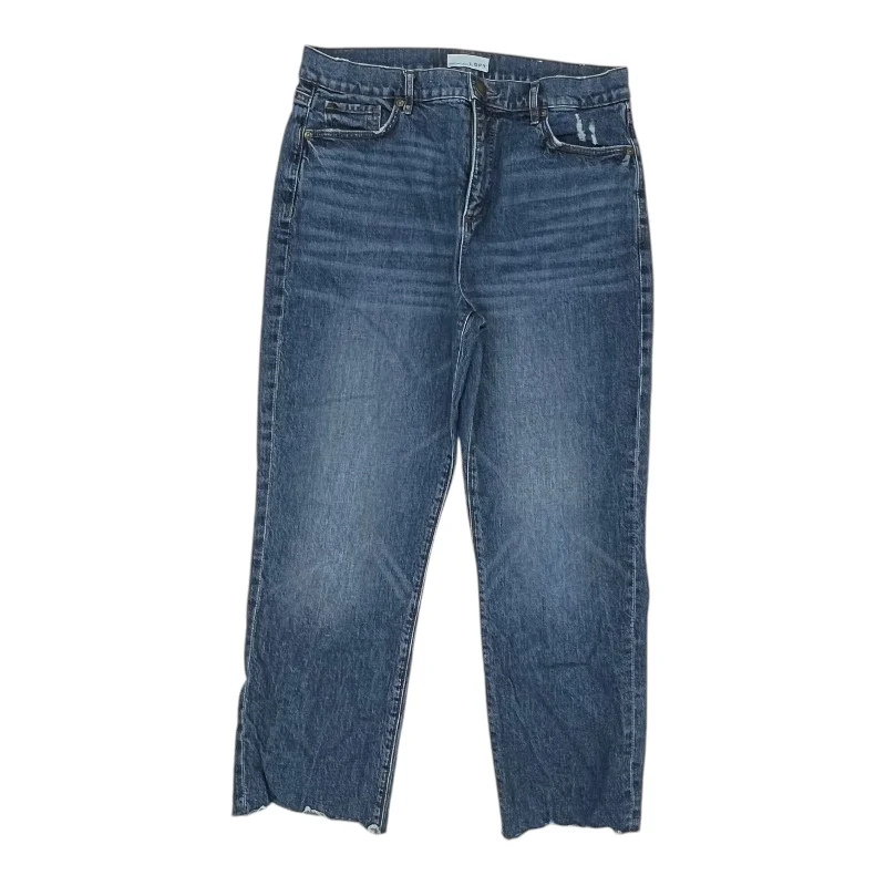 Jeans Cropped By Loft In Blue Denim, Size:10 Monochromatic Office Style