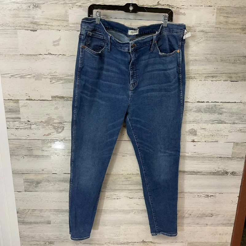 Jeans Skinny By Madewell In Blue Denim, Size: 18 Practical Women's Multi - 