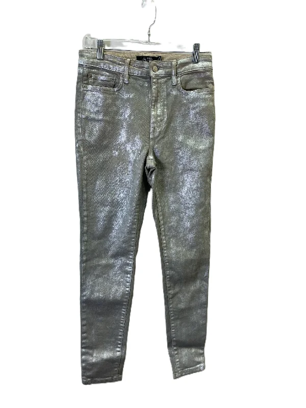 Jeans Skinny By Lauren By Ralph Lauren In Silver, Size: 6 Trendy Women's 