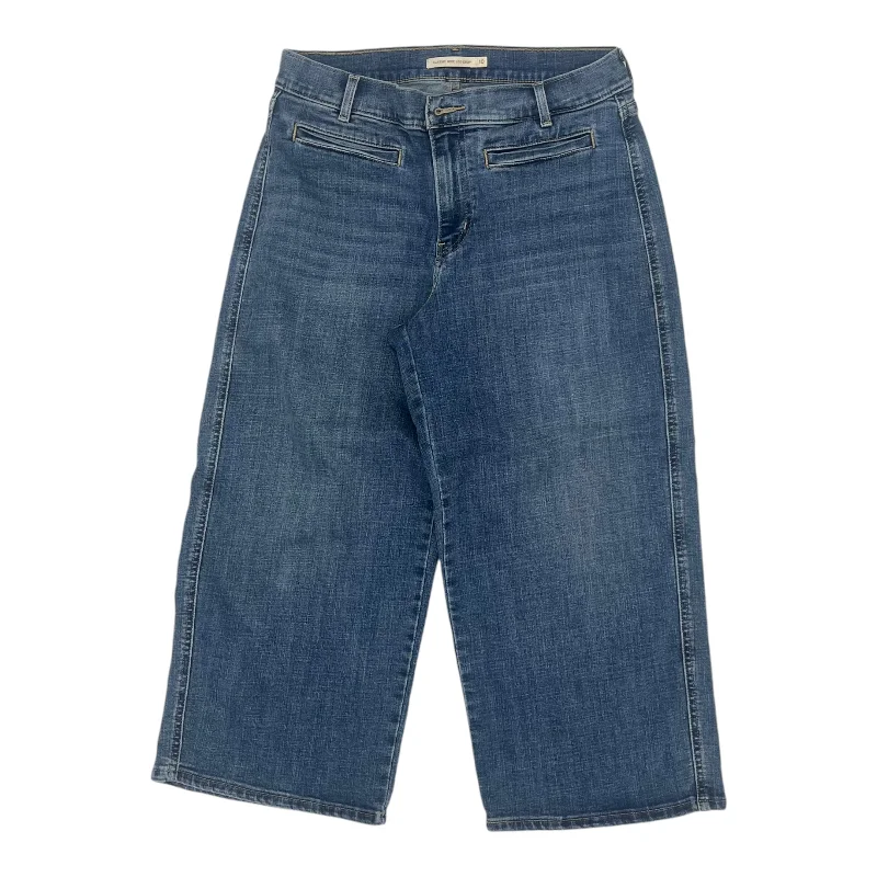Jeans Cropped By Levis In Blue Denim, Size:10 Feminine Women's Soft 