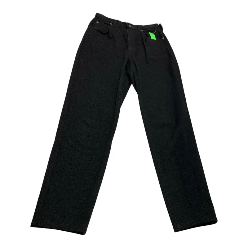 Jeans Straight By Liz Claiborne In Black Denim, Size: 6 Vintage Women's 1970S 