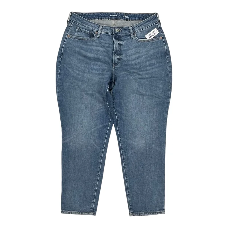 Jeans Straight By Old Navy In Blue Denim, Size:16 Preppy Women's College