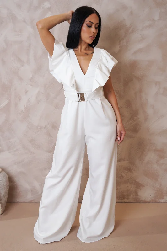 Love Addiction Jumpsuit - White Sharp Women's Italian