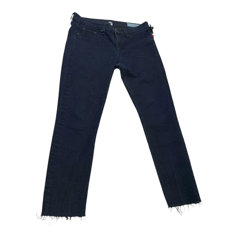 Jeans Jeggings By Rag & Bones Jeans In Blue Denim, Size: 8 Artistic Women's Hand - painted Jeans Jeggings By Rag & Bones Jeans In Blue Denim, Size: 8 Artistic Women's Hand - painted