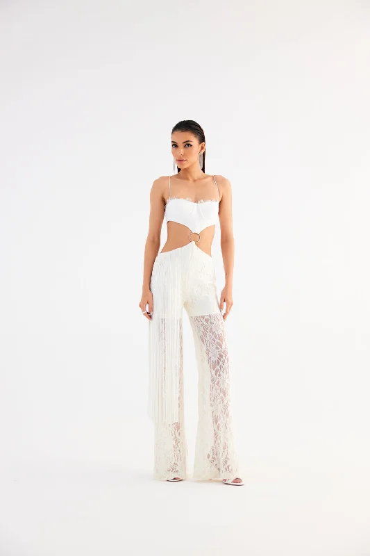 Waist Cutout Jumpsuit Cool Women's Skate