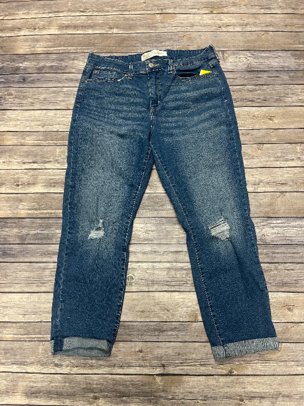 Jeans Boyfriend By Levis In Blue Denim, Size: 16 Traditional Women's 