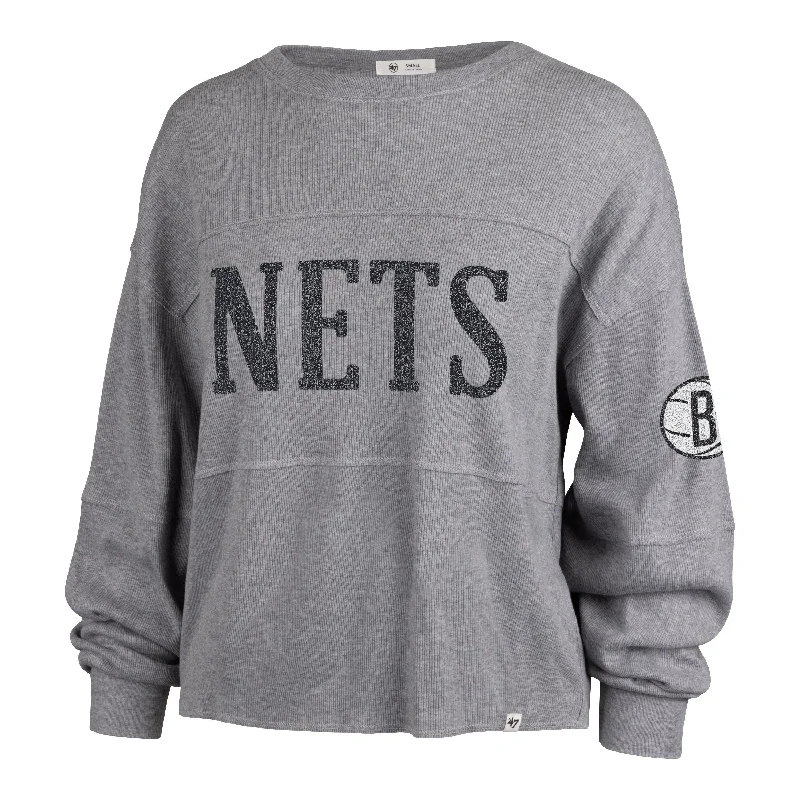 BROOKLYN NETS '47 JADA LONG SLEEVE TEE WOMENS Laid - back Women's Vibe