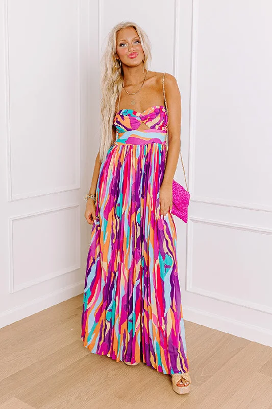 Downtown Diva Pleated Jumpsuit Casual Women's Loose - fitting