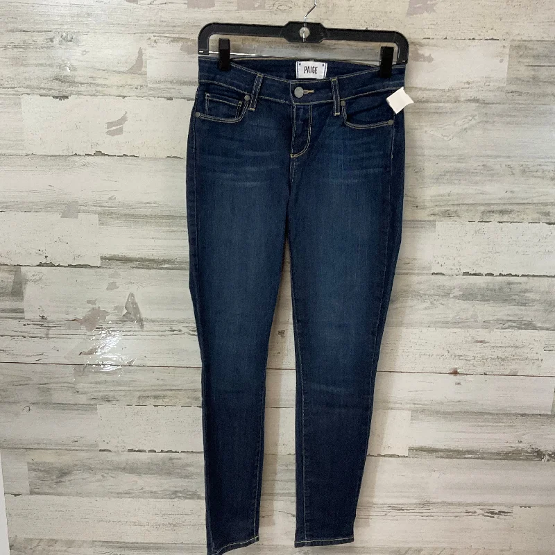 Jeans Skinny By Paige In Blue Denim, Size: 2 Adventure