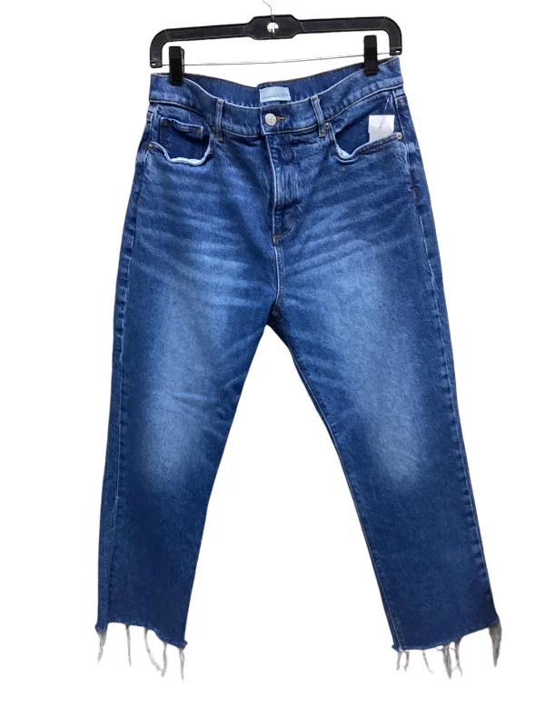 Jeans Straight By Loft In Blue Denim, Size: 10 Women