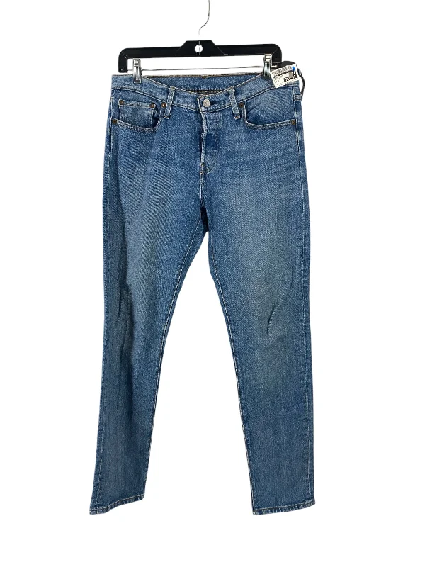 Jeans Skinny By Levis In Blue Denim, Size: 6 Edgy Women's Punk