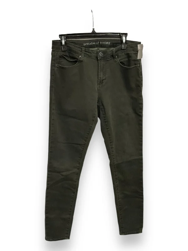 Jeans Skinny By Articles Of Society In Green, Size: 8 Bold Women's Statement