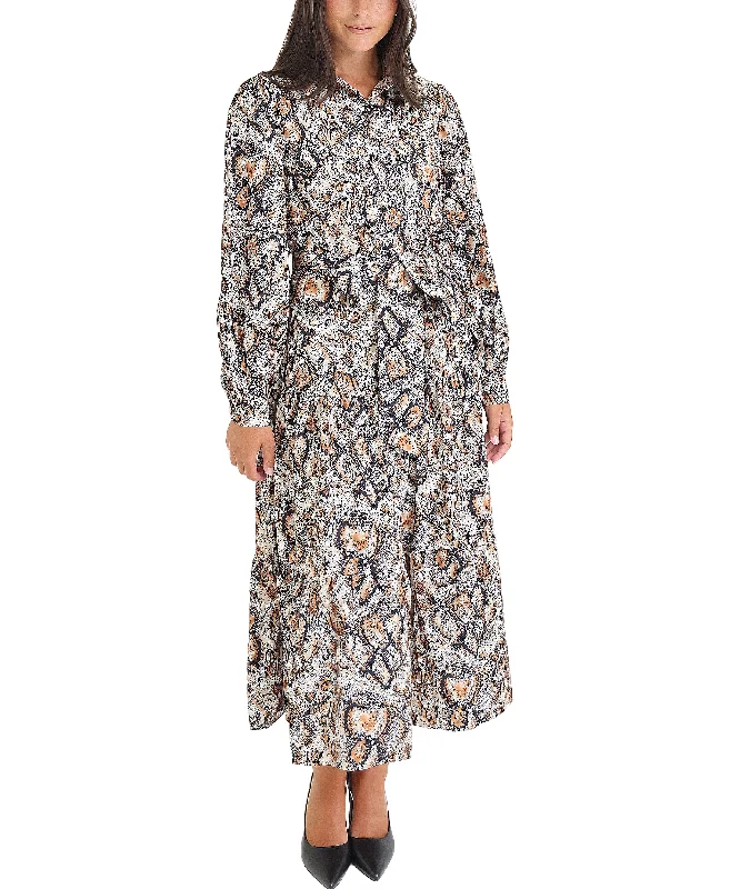 Animal Print Maxi Dress Preppy Women's College