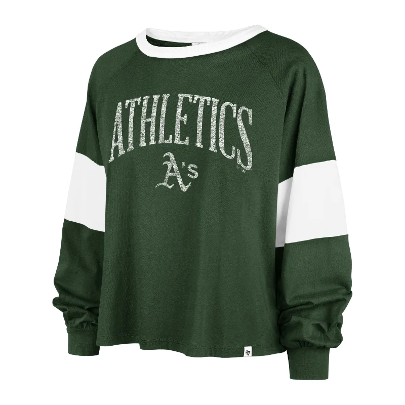 OAKLAND ATHLETICS UPSIDE '47 RHEA LONG SLEEVE TEE WOMEN Earthy Women's Hemp - based
