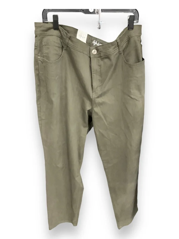 Jeans Skinny By Style And Co Collection Women In Green, Size: 20 Classic Women's Tweed