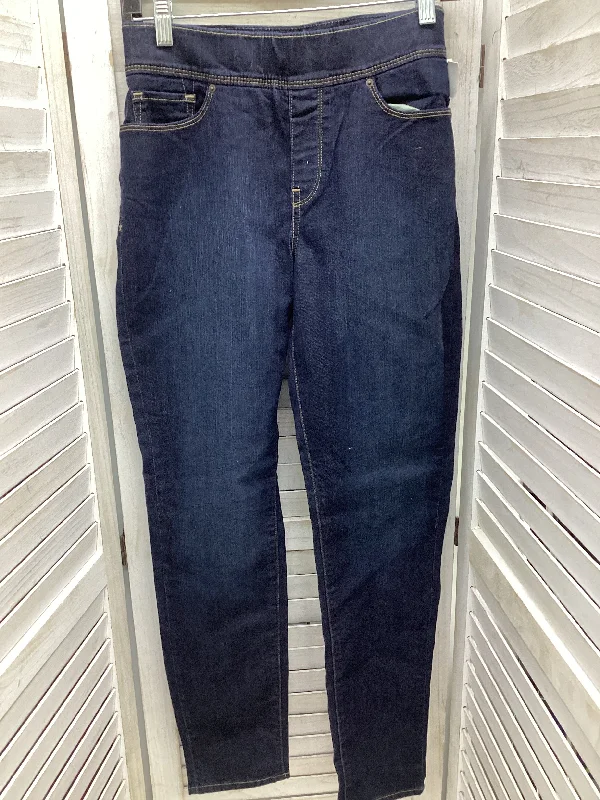Jeans Skinny By Levis In Blue Denim, Size: 8 Feminine Women's Style 