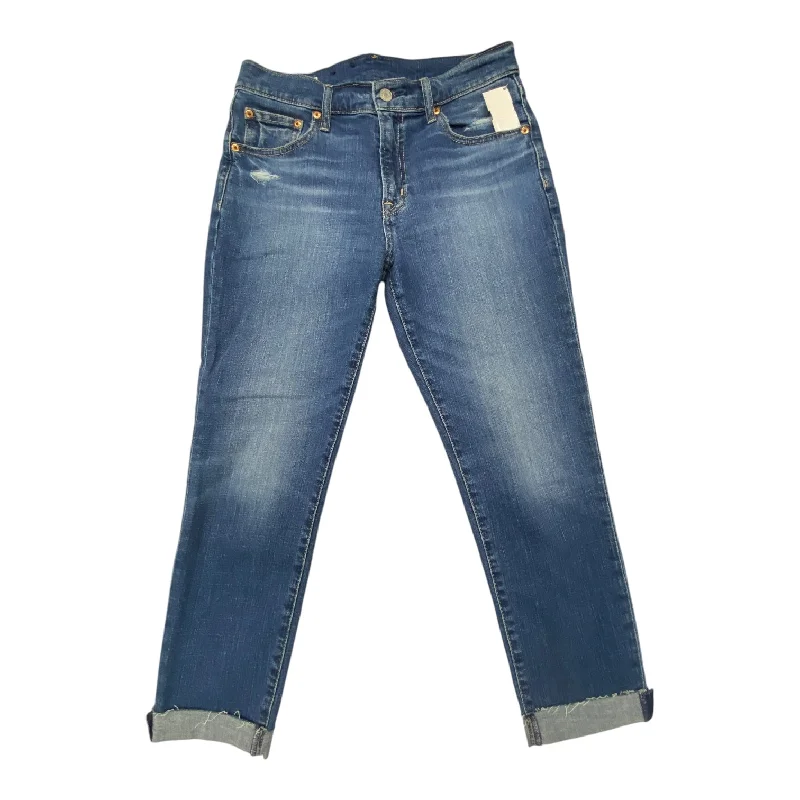 Jeans Cropped By Gap In Blue Denim, Size: 2p Stylish Women's Tropical 
