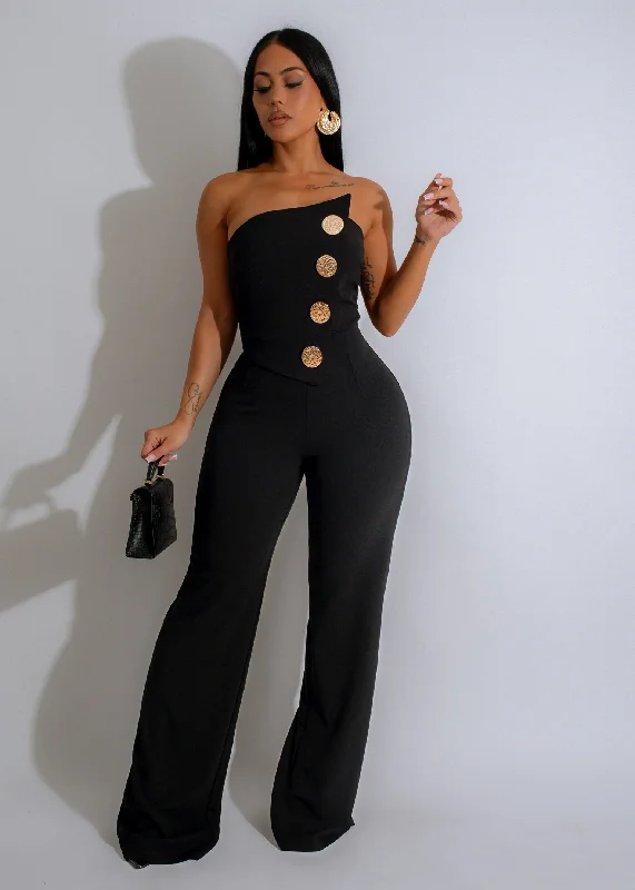 Regal Ascent Jumpsuit Black French