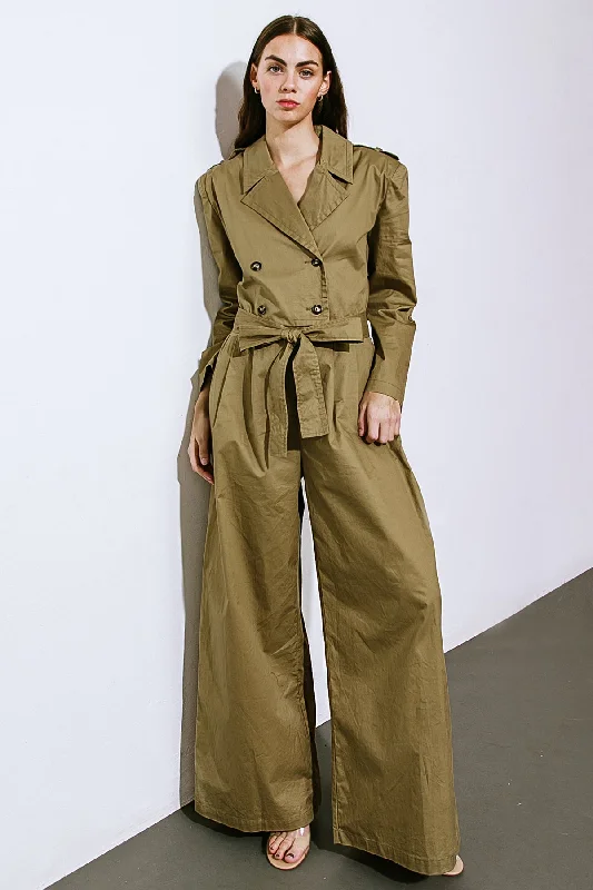 SOUNDS IN MY MIND WOVEN JUMPSUIT Hip Women's Retro