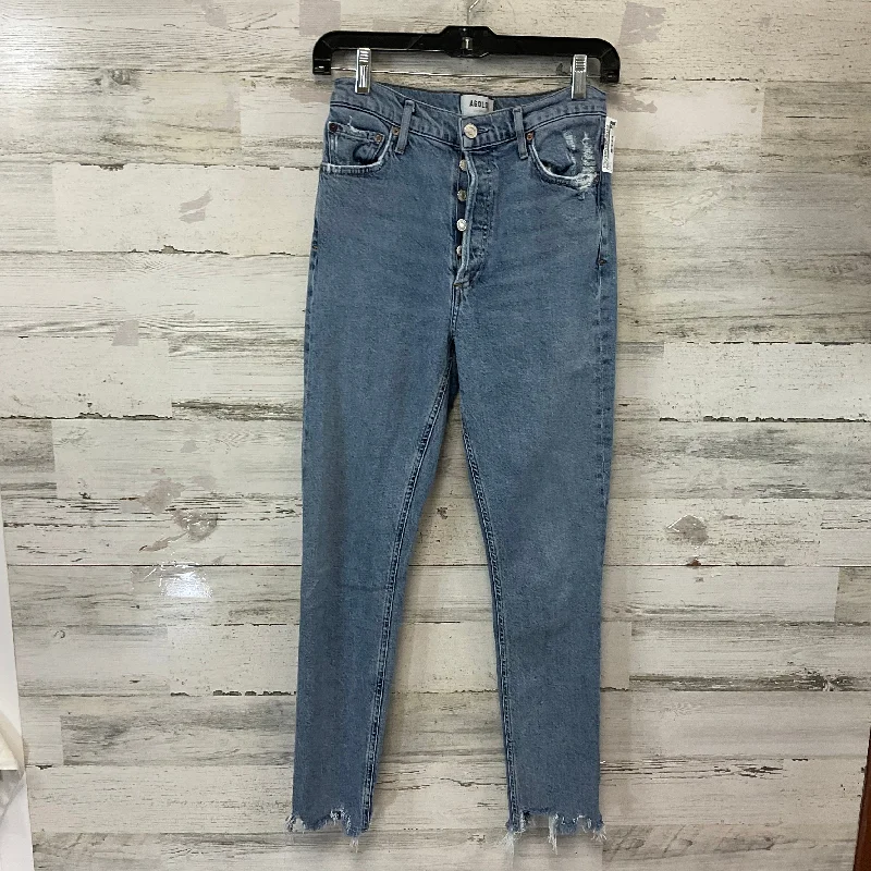Jeans Skinny By Agolde In Blue Denim, Size: 2 Casual Women's Loose - fitting