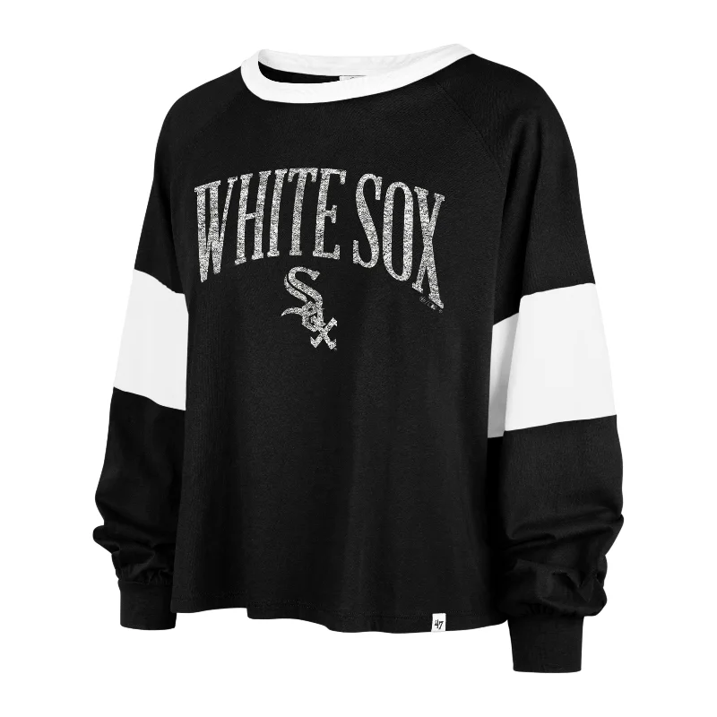CHICAGO WHITE SOX UPSIDE '47 RHEA LONG SLEEVE TEE WOMEN Confident Women's High - fashion CHICAGO WHITE SOX UPSIDE '47 RHEA LONG SLEEVE TEE WOMEN Confident Women's High - fashion