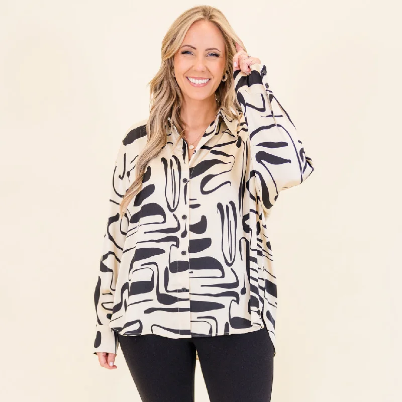 Midnight City Top, Cream Compression