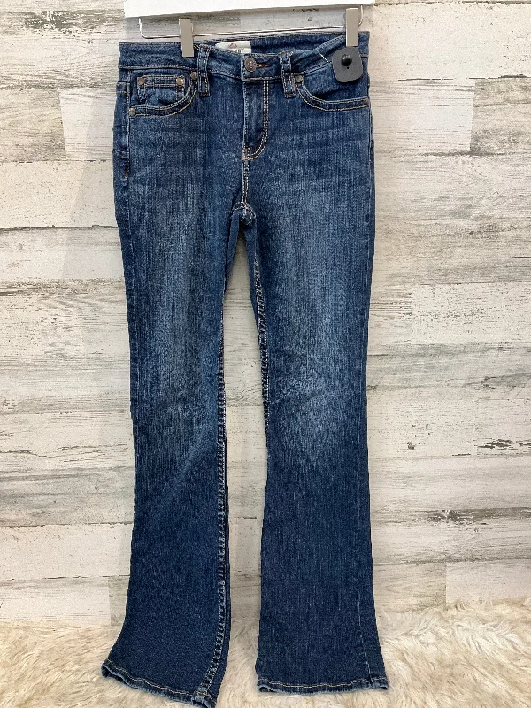Jeans Flared By Clothes Mentor In Blue, Size: 8l Confident Women's High - fashion