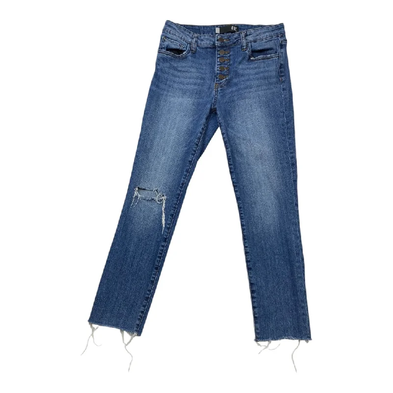 Jeans Straight By Kut In Blue Denim, Size: 4 Refined Women's Velvet