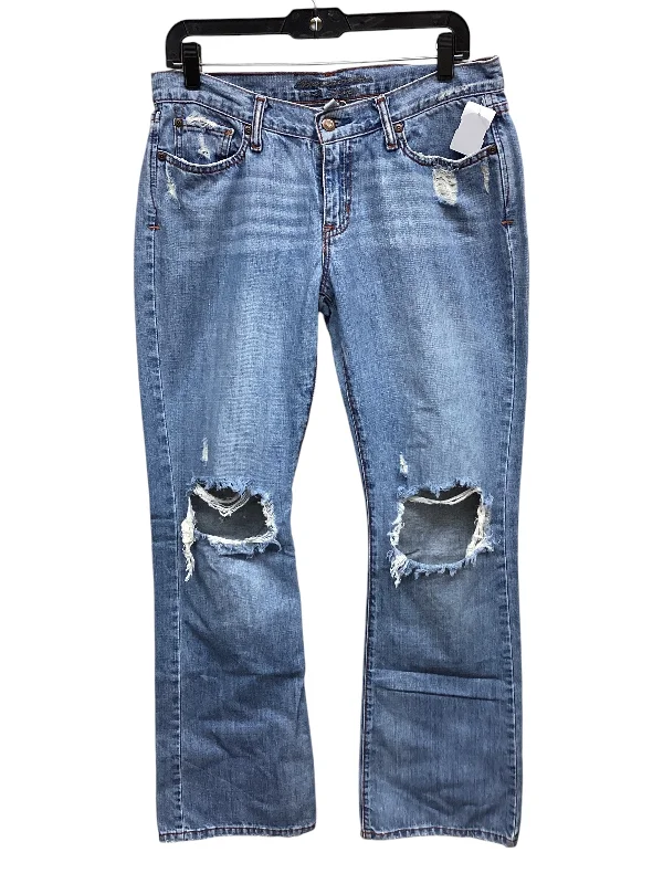 Jeans Flared By Abercrombie And Fitch In Blue Denim, Size: 8 Modern Women's 