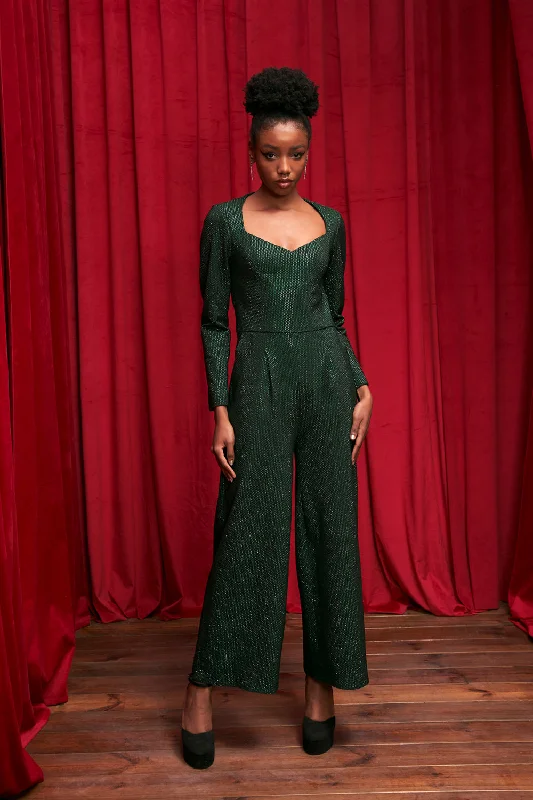 Verde Crystal Jumpsuit Modern Women's 