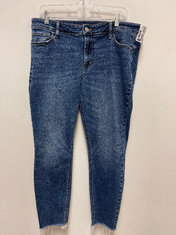 Jeans Skinny By Old Navy In Blue Denim, Size: 14 Refined Women's Hand - crafted