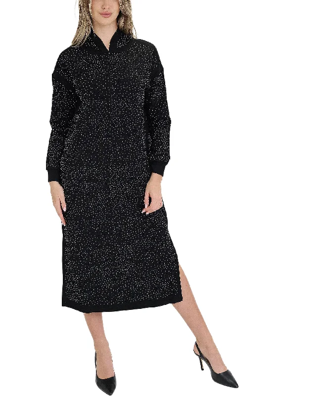 Hoodie Dress w/ Rhinestones Vacation
