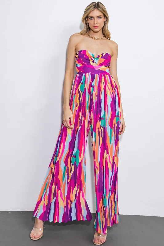 ONE THING AT A TIME WOVEN JUMPSUIT Monochromatic All - in - one