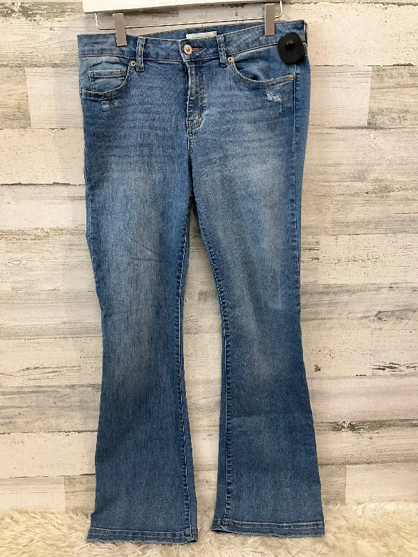 Jeans Flared By Cme In Blue Denim, Size: 8 Traditional Women's Wool