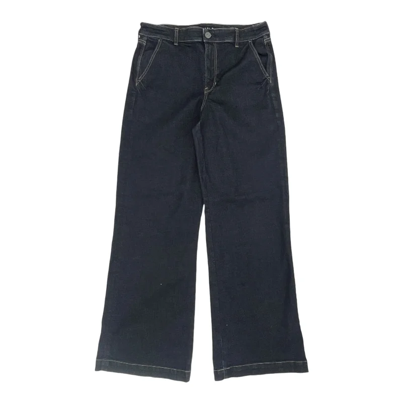 Jeans Wide Leg By American Eagle In Blue Denim, Size:12L Refined Women's 