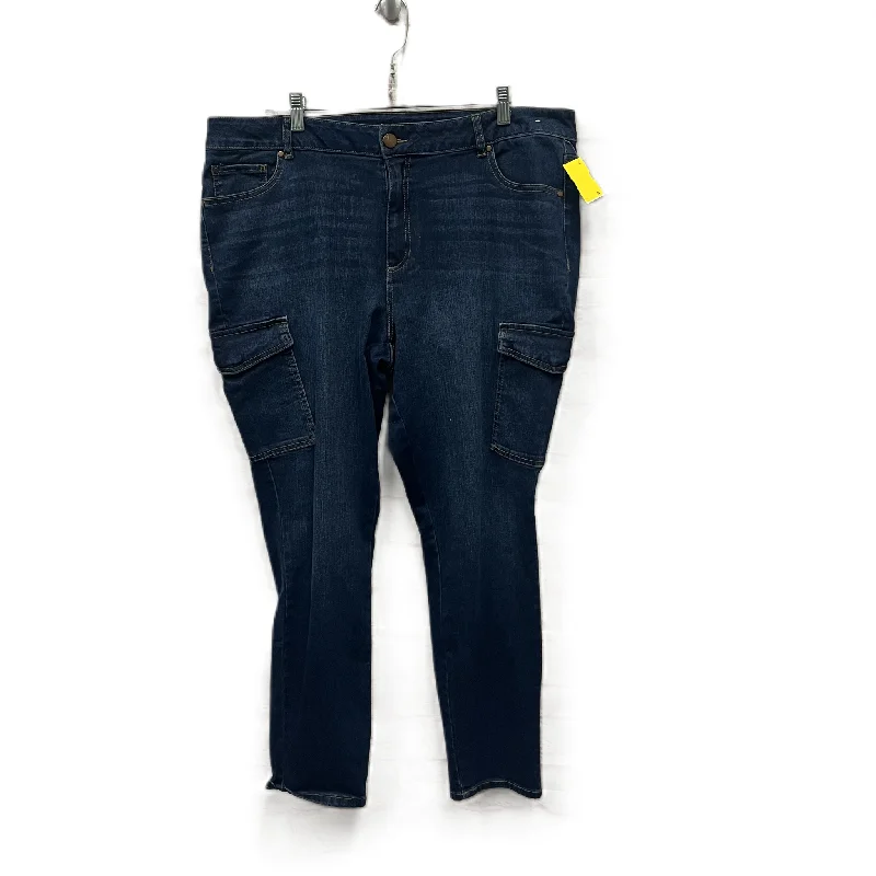 Jeans Skinny By D Jeans In Blue, Size: 18 Stylish Women's Tropical 
