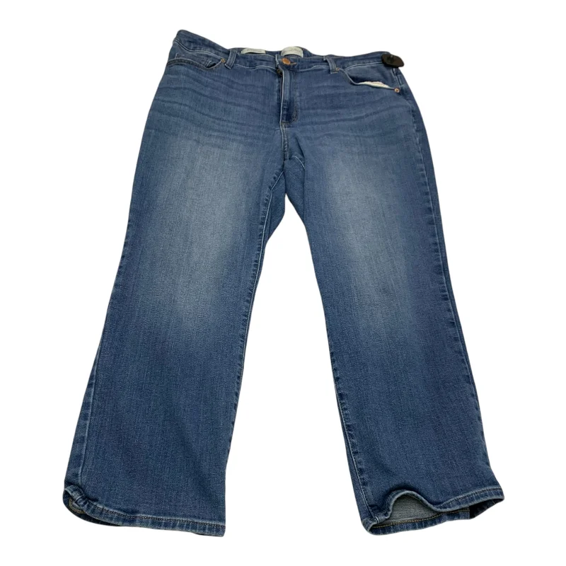Jeans Straight By Universal Thread In Blue Denim, Size: 16 Hip Women's Retro