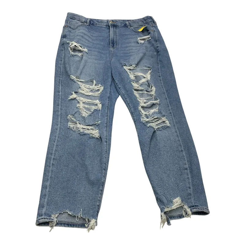 Jeans Boyfriend By American Eagle In Blue Denim, Size: 18 French