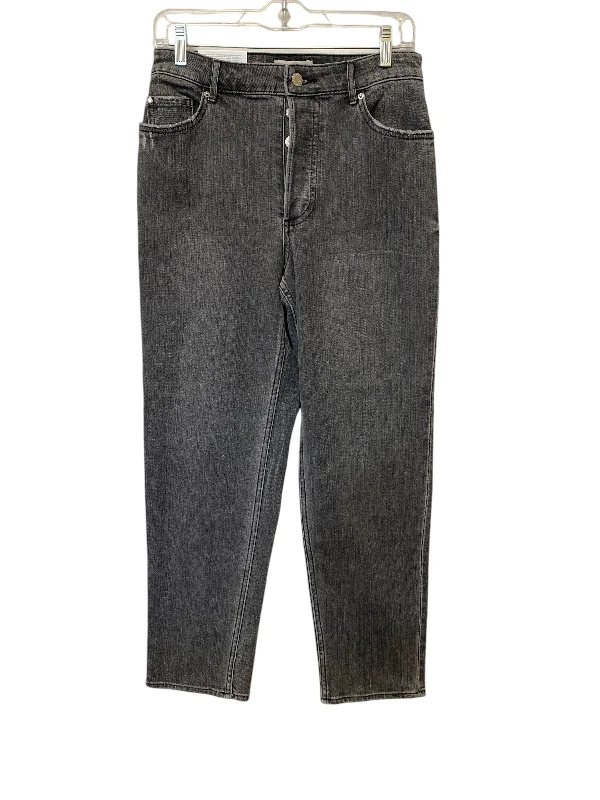Jeans Boyfriend By H&m In Grey Denim, Size: 4 Modern Women's 