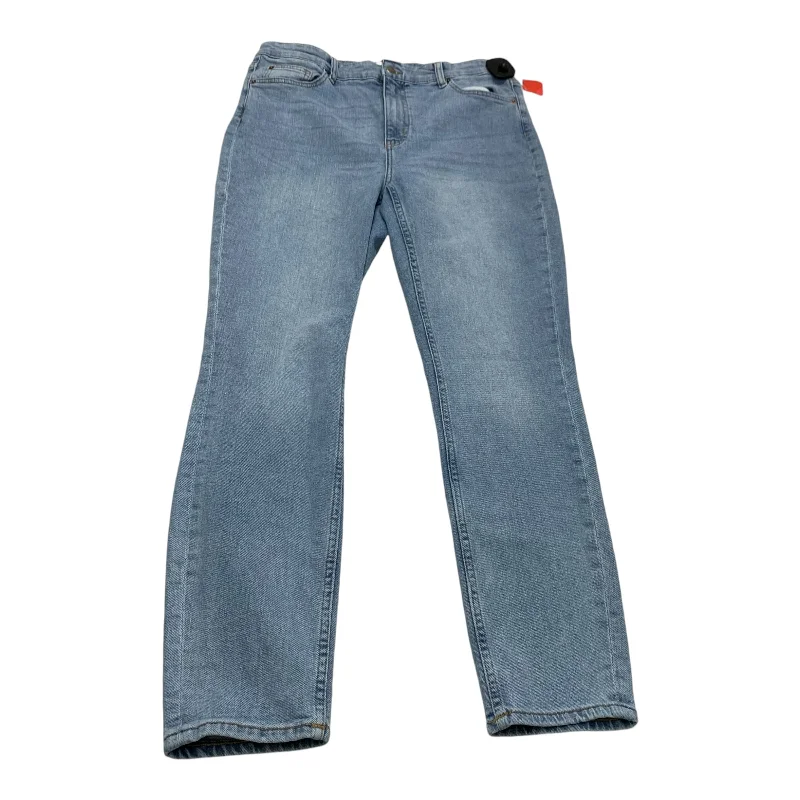 Jeans Straight By H&m In Blue Denim, Size: 14 Dynamic Women's High - energy