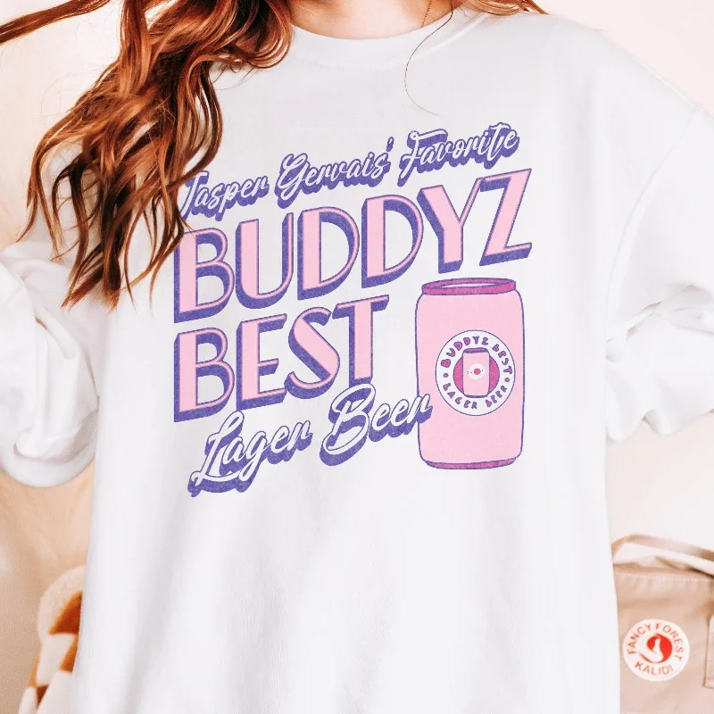 Buddyz Best Long Sleeve Tee Shirt Polished Women's Silk