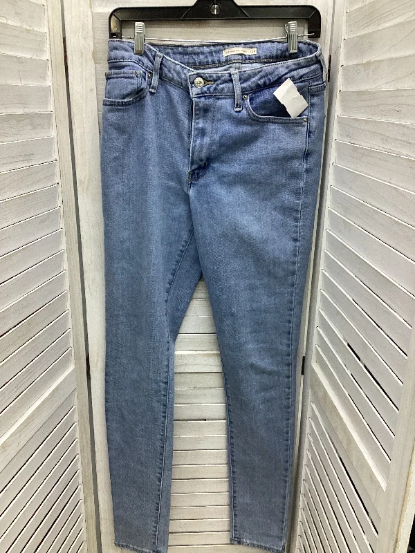 Jeans Skinny By Levis In Blue Denim, Size: 8 Dynamic Women's Moto