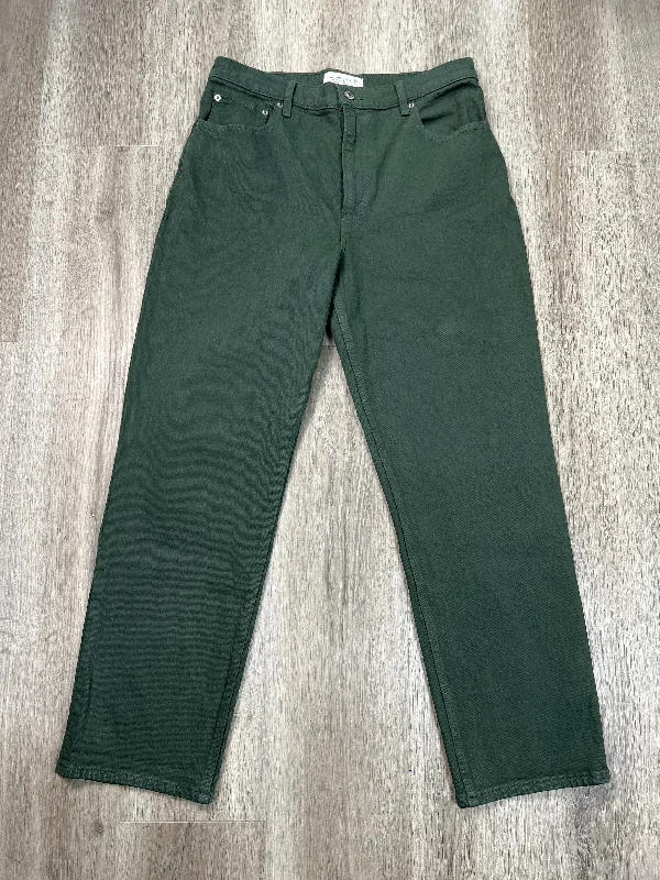 Jeans Straight By Abercrombie And Fitch In Green Denim, Size: 10 Elegant Women's Formal 