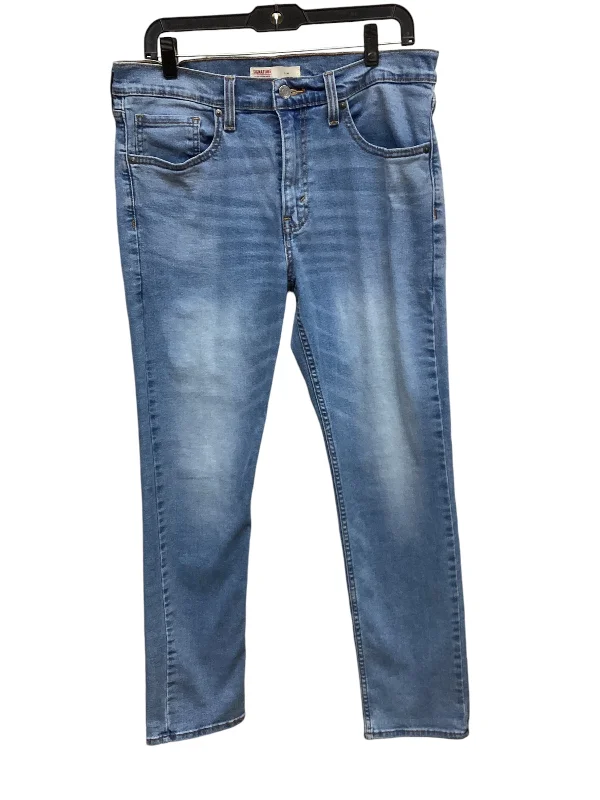 Jeans Skinny By Levis In Blue Denim, Size: 14 Hip Women's Retro