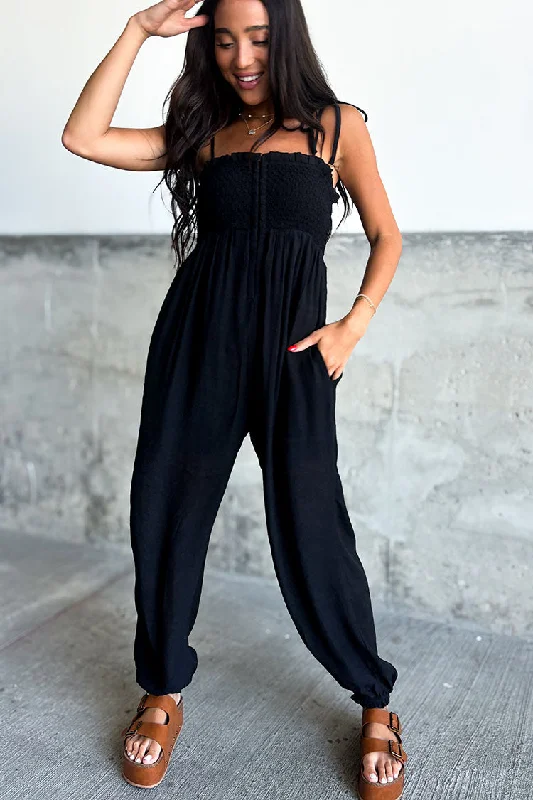 Parker Jumpsuit - Black Traditional Women's Wool